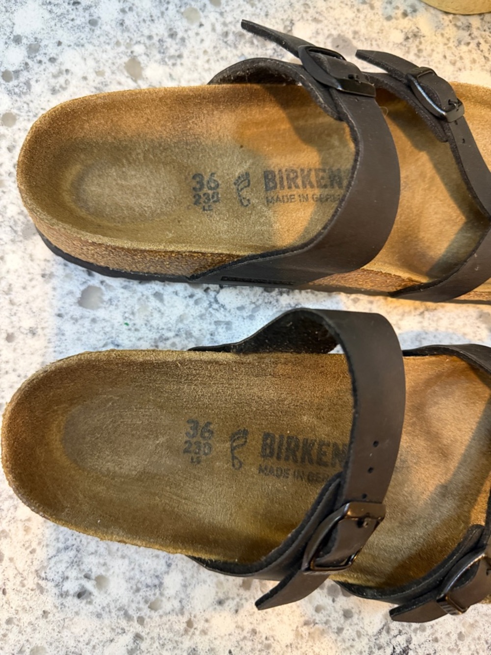 Birkenstock Mayari Black Classic Birko-Flor Cork Two-Strap Sandals Women’s Shoes - Picture 3 of 7